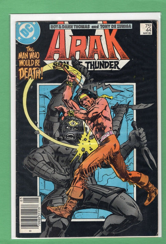 Arak Son of Thunder #44 Man Who Would be Death 1985 DC Comics BAGGED BOARDED