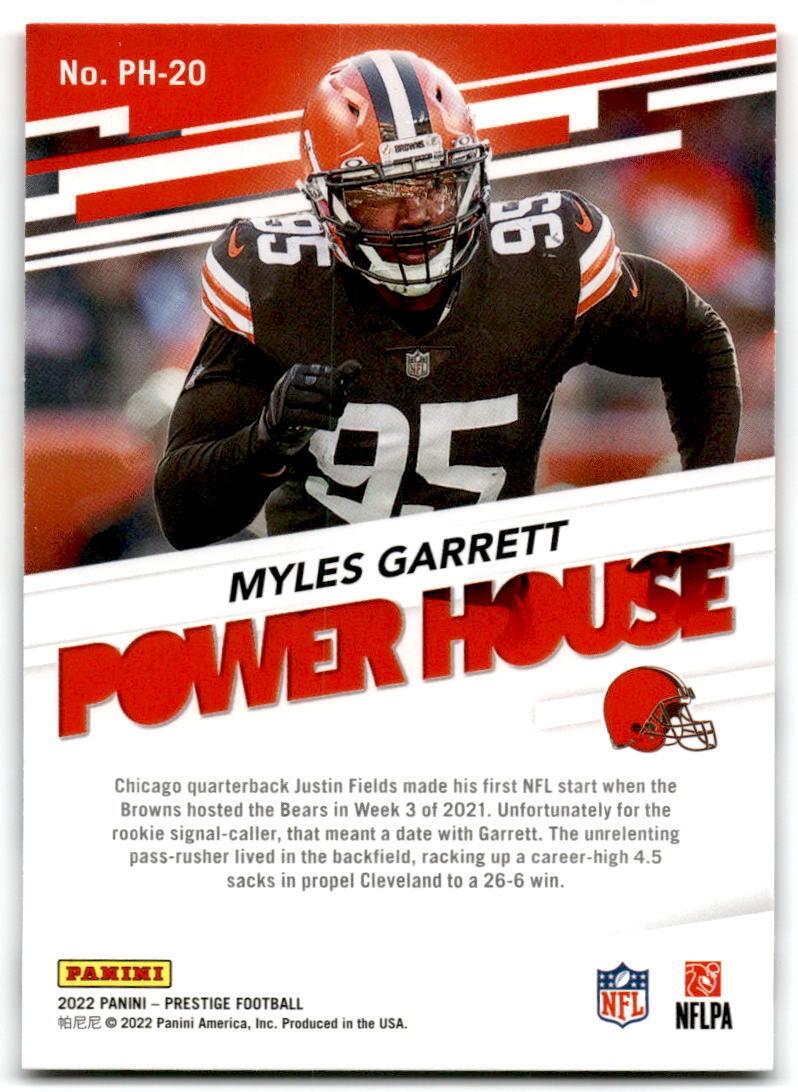 2022 Panini Prestige #PH-20 Myles Garrett Power House NM