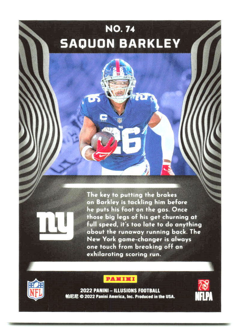 2022 Panini Illusions #74 Saquon Barkley Retail NM