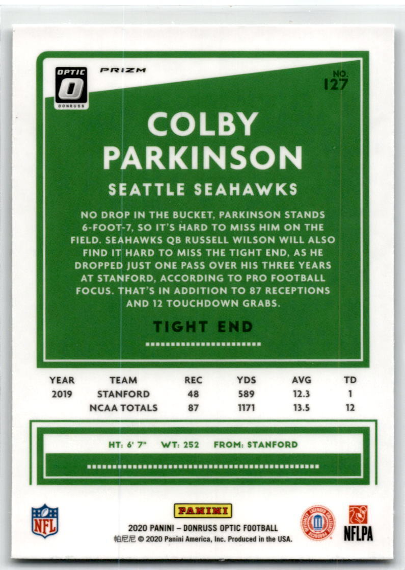 2020 Donruss Optic #127 Colby Parkinson NM