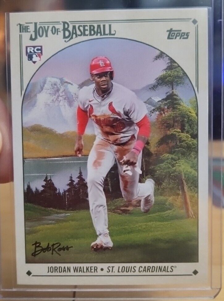 2023 Topps X Bob Ross Joy of Baseball Jordan Walker RC #10 Cardinals Rookie 