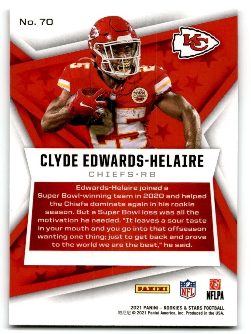 2021 Panini Rookies & Stars #70 Clyde Edwards-Helaire NM