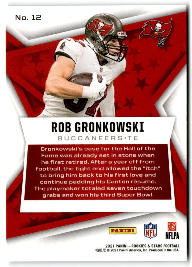 2021 Panini Rookies & Stars #12 Rob Gronkowski NM