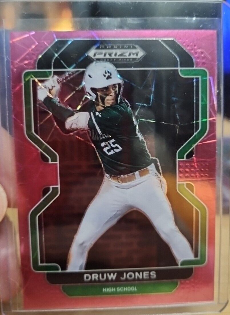 Druw Jones Pink Velocity - 2022 Prizm Draft Picks Parallel - Diamondbacks