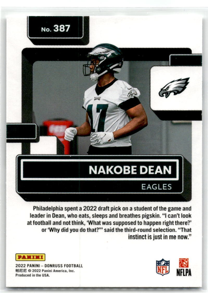 2022 Donruss #387 Nakobe Dean NM