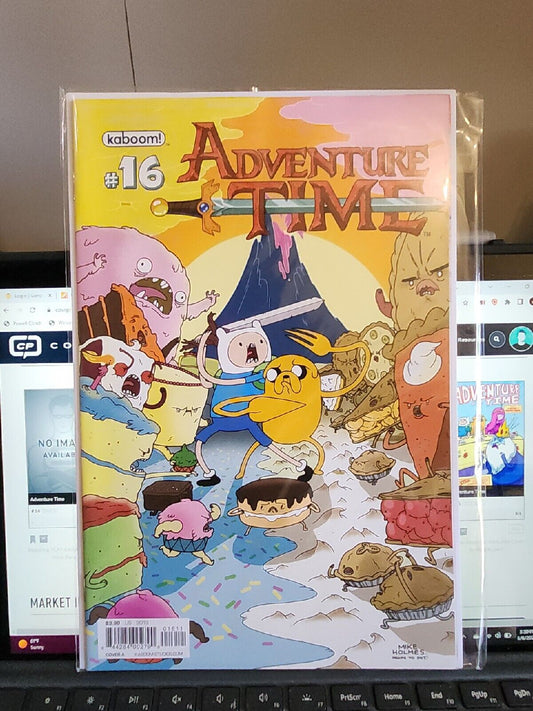 ADVENTURE TIME #16, COVER by MIKE HOLMES, Nice! NM (2013) Kaboom!