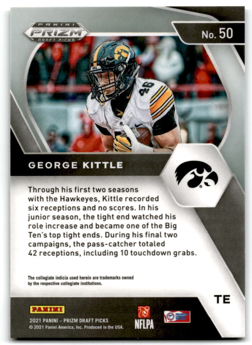 2021 Panini Prizm Draft Picks Collegiate #50 George Kittle NM