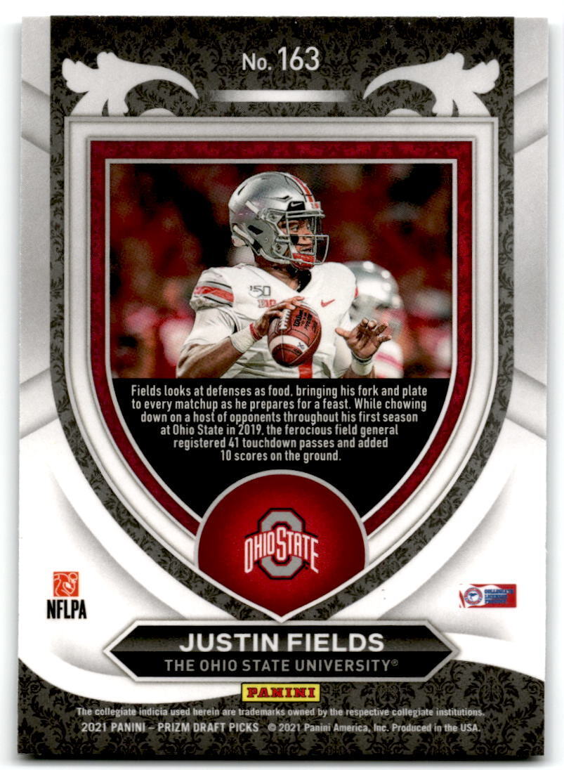 2021 Panini Prizm Draft Picks Collegiate #163 Justin Fields NM