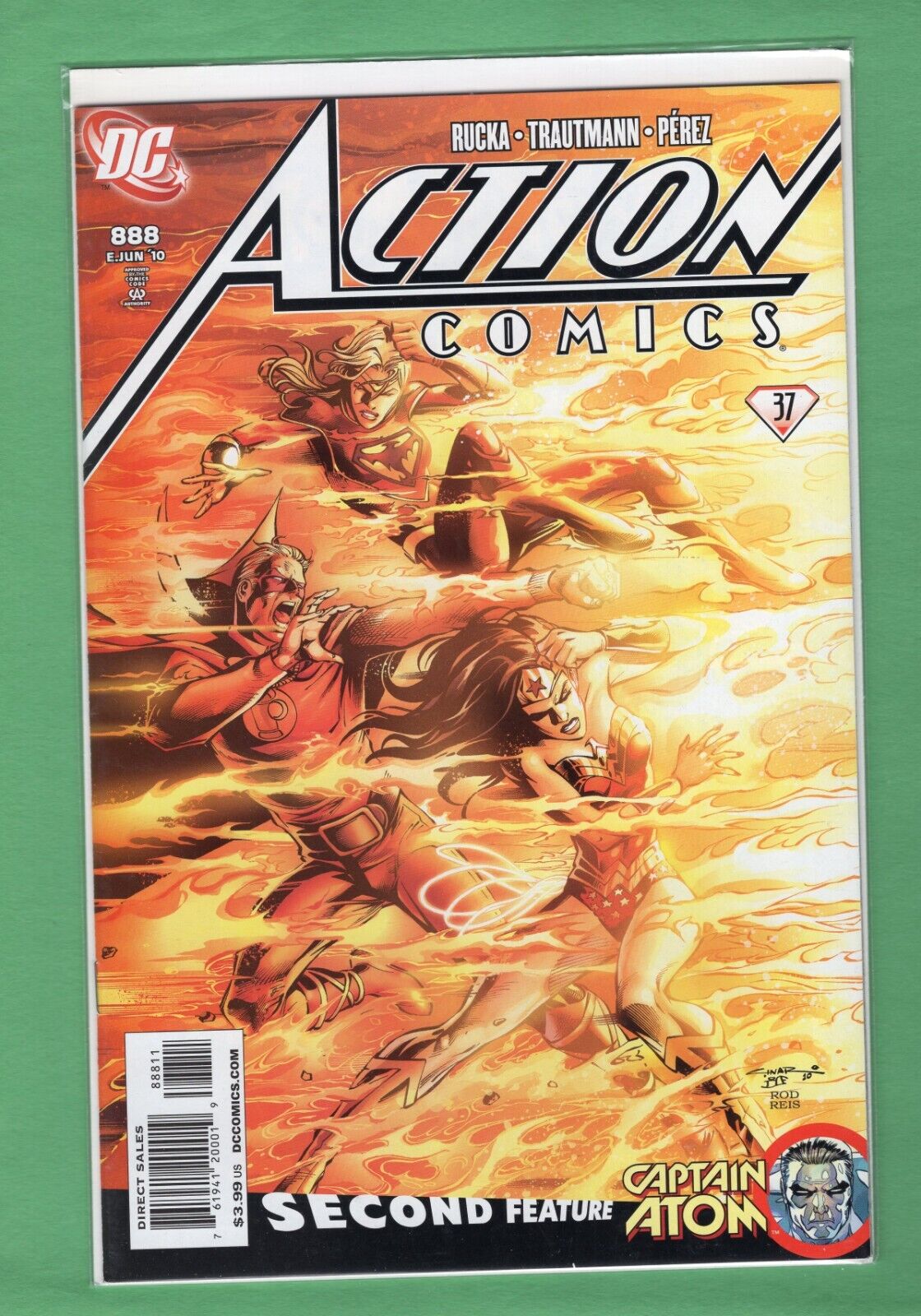 DC Comic Book Action Comics Superman 888 Captain Atom Backup