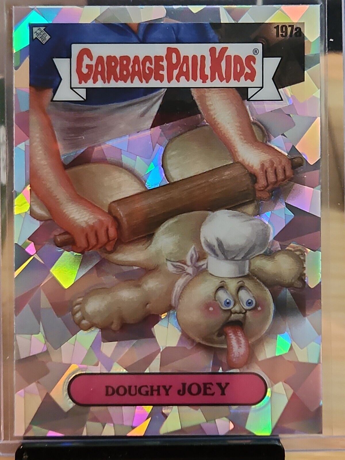 2022 Topps Chrome Garbage Pail Kids DOUGHY JOEY Atomic Refractor # 197a