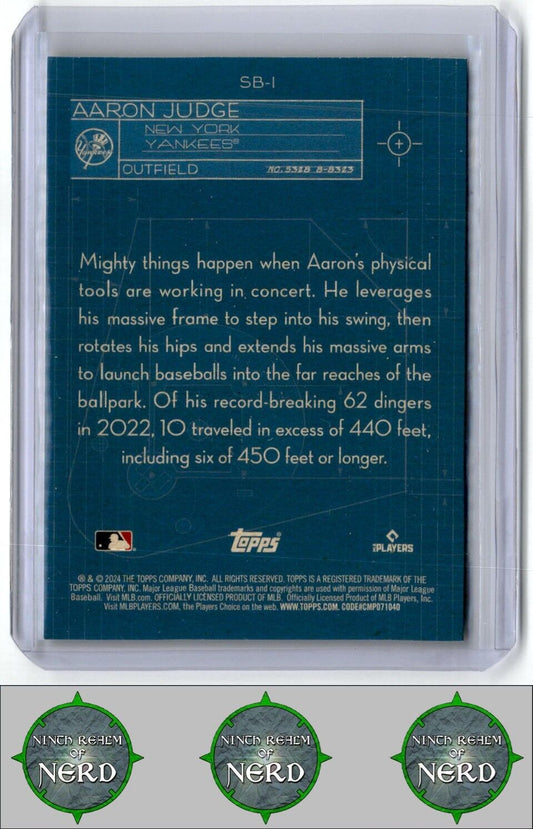 2024 Topps #SB-1 Aaron Judge Superstar Blueprint