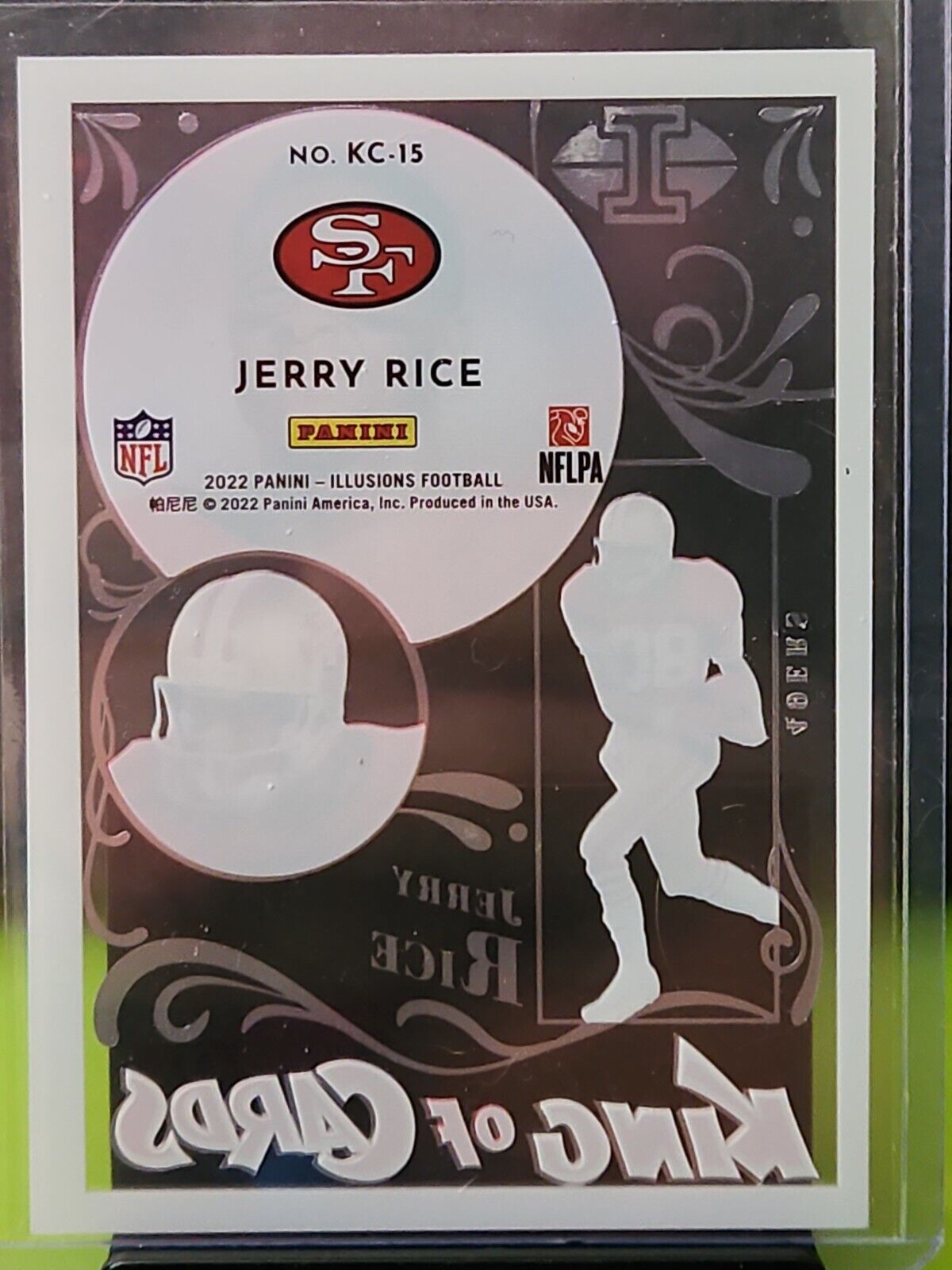 Jerry Rice - 2022 Illusions King of Cards Acetate Insert KC-15 49ers San Fran