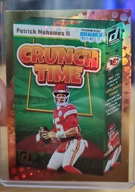 Patrick Mahomes II CT-1 Crunch Time SSP Panini 2023 Donruss Football Card