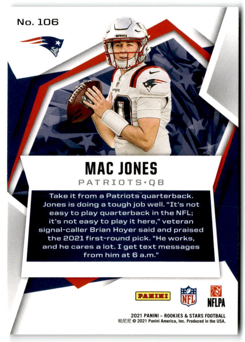 2021 Panini Rookies & Stars #106 Mac Jones NM