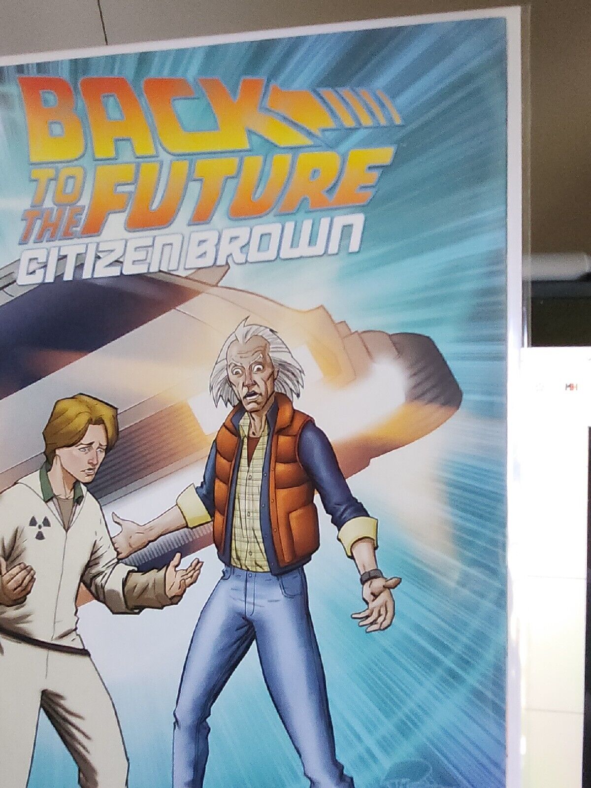 Back to the Future Citizen Brown #5 (2016 IDW) VF+ sub cover, Bagged & Boarded