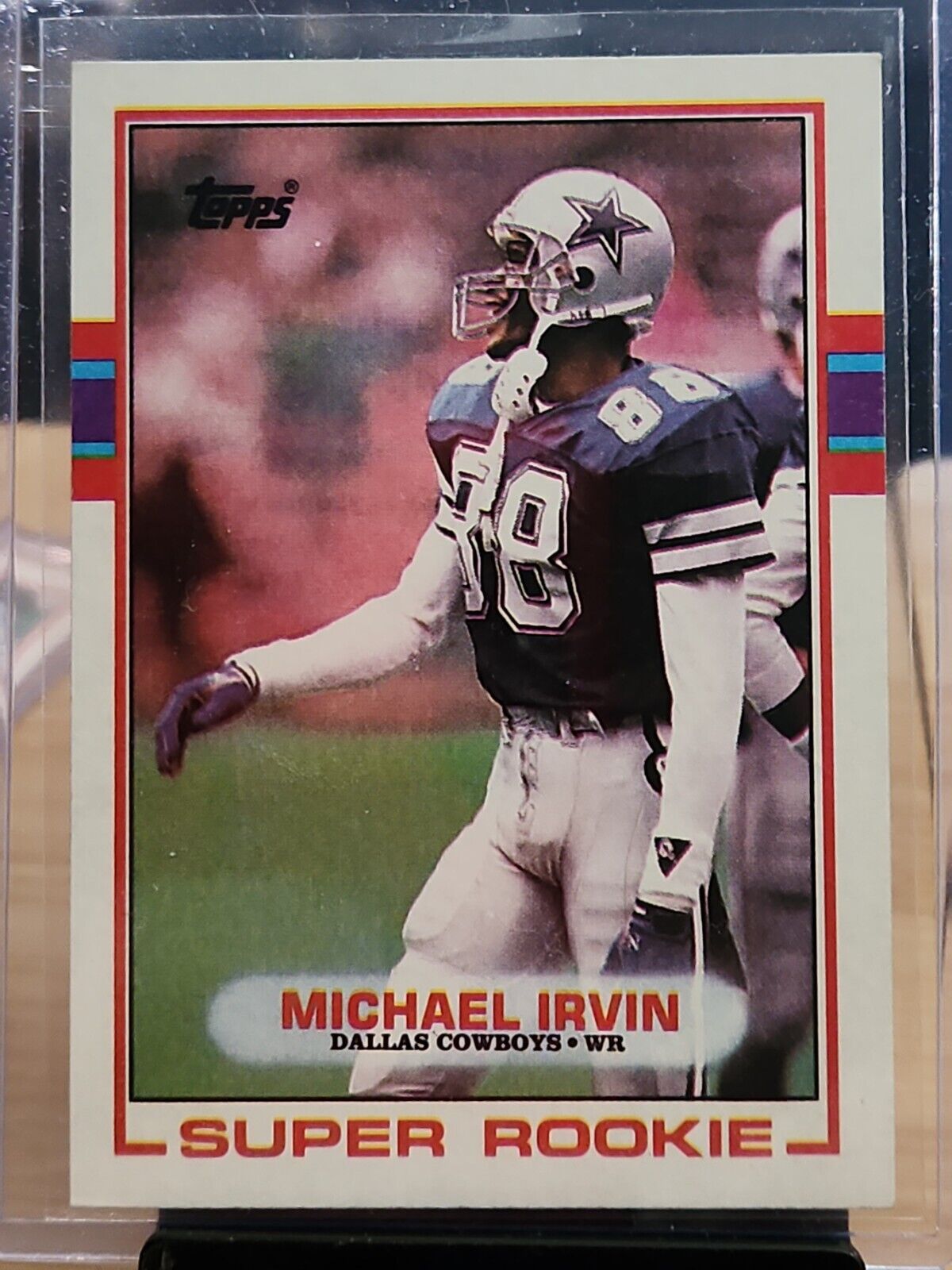 1989 Topps #383 Michael Irvin Super Rookie RC Dallas Cowboys (HOF) NM-MINT