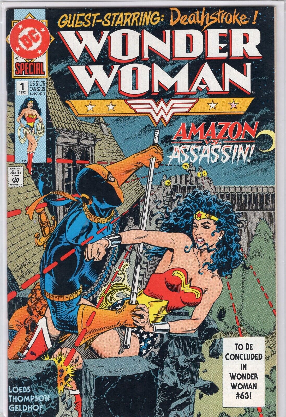 WONDER WOMAN SPECIAL #1 AMAZON ASSASSIN DEATHSTROKE DC COMICS 1992