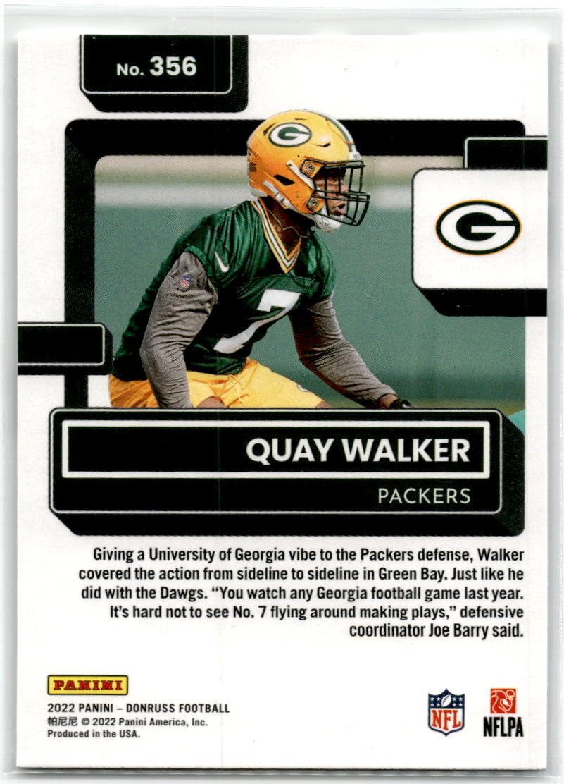 2022 Donruss #356 Quay Walker NM