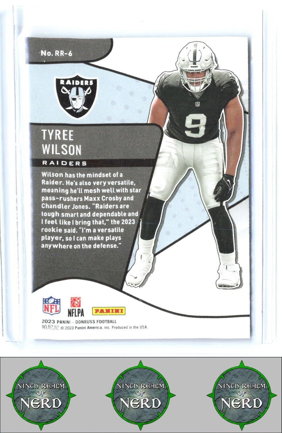 2023 Donruss #RR-6 Tyree Wilson Rookie Revolution