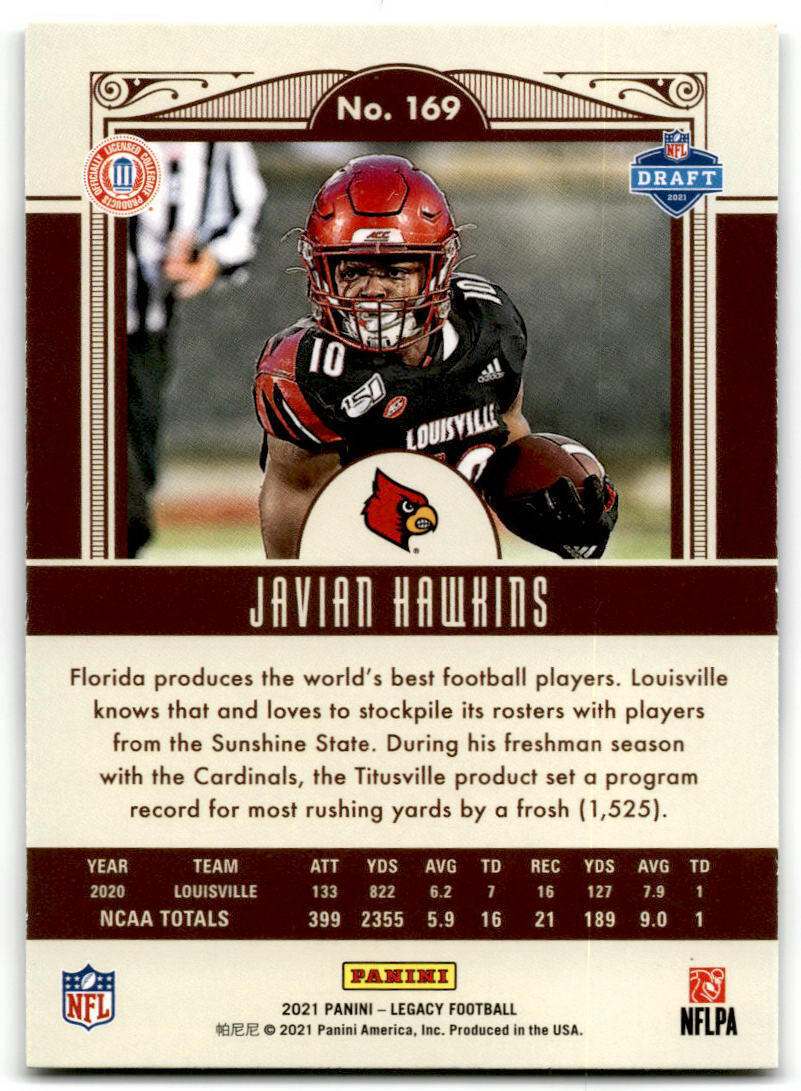 2021 Panini Legacy #169 Javian Hawkins NM