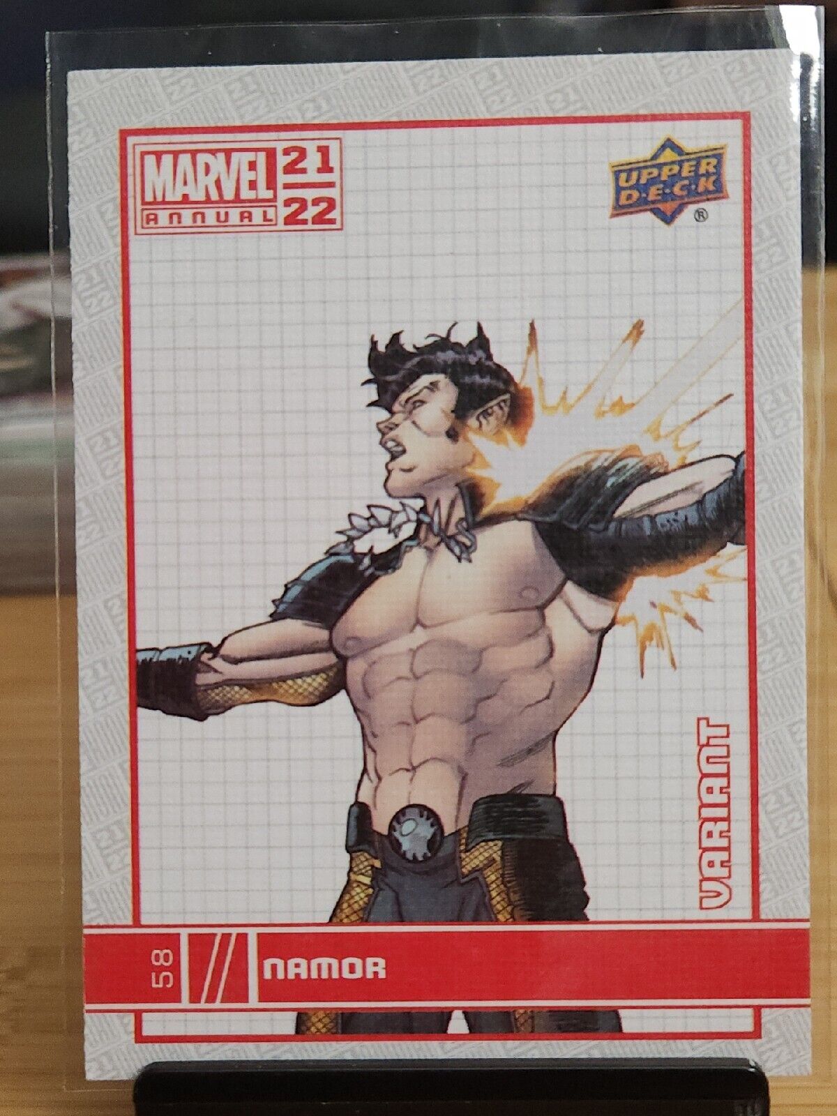 2021-22 Upper Deck Marvel Annual #58 Namor Canvas Variant!