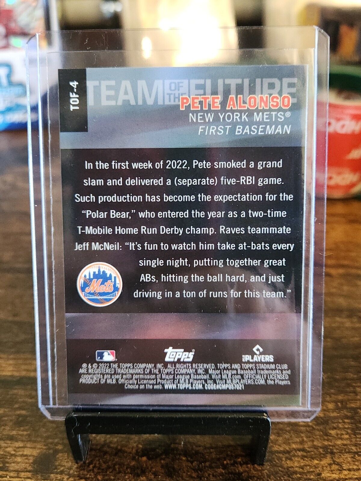 2022 Topps Stadium Club - Team of the Future #TOF-4 Pete Alonso