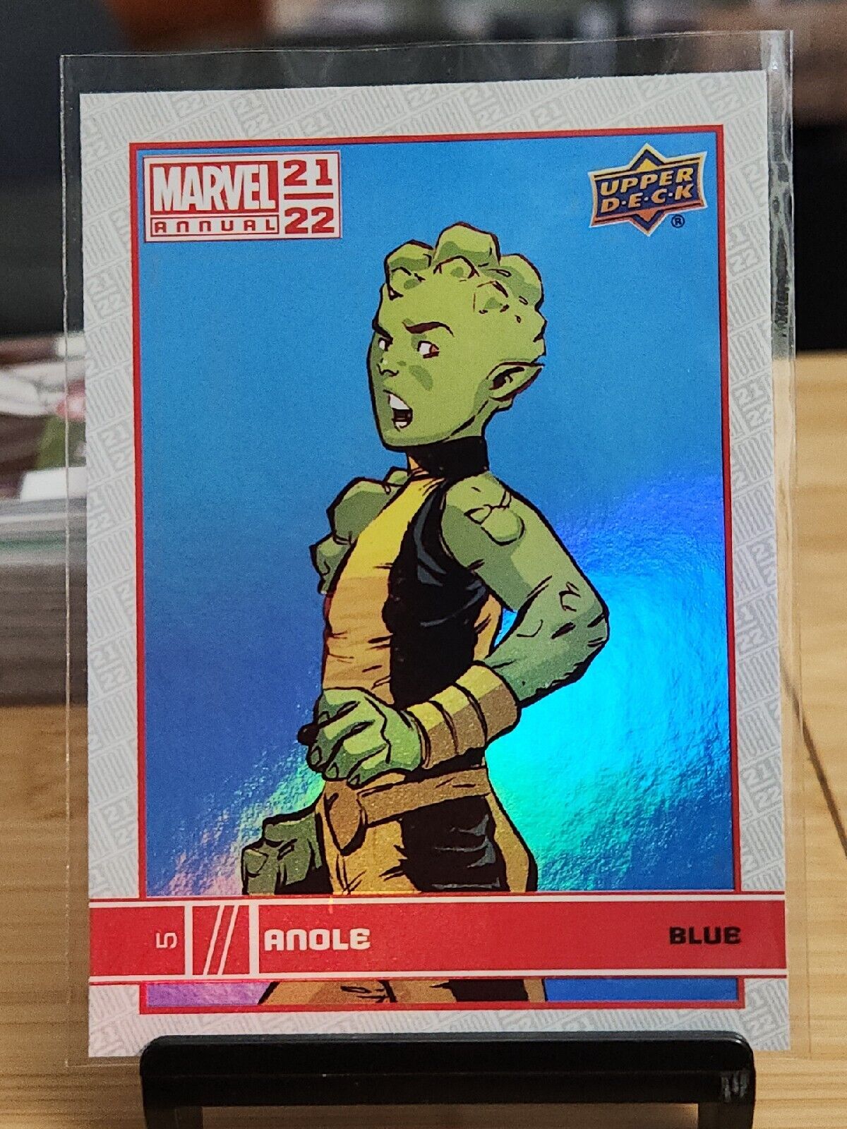 21 22 Marvel Annual Upper Deck Blue Anole Card #5