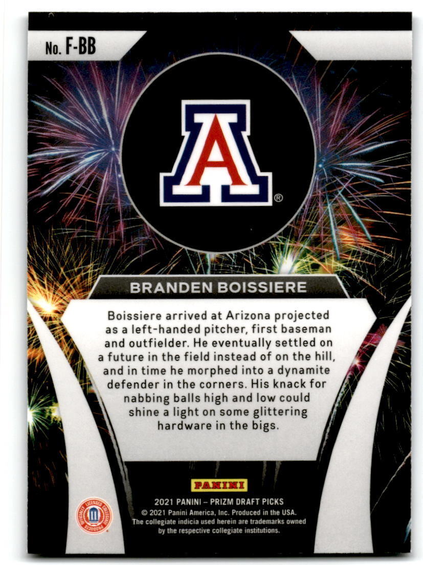 2021 Panini Prizm Draft Picks #F-BB Branden Boissiere Fireworks NM