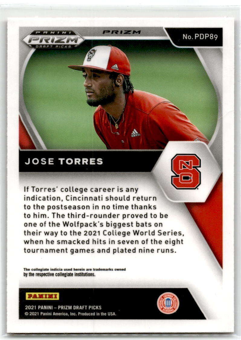 2021 Panini Prizm Draft Picks #PDP89 Jose Torres NM