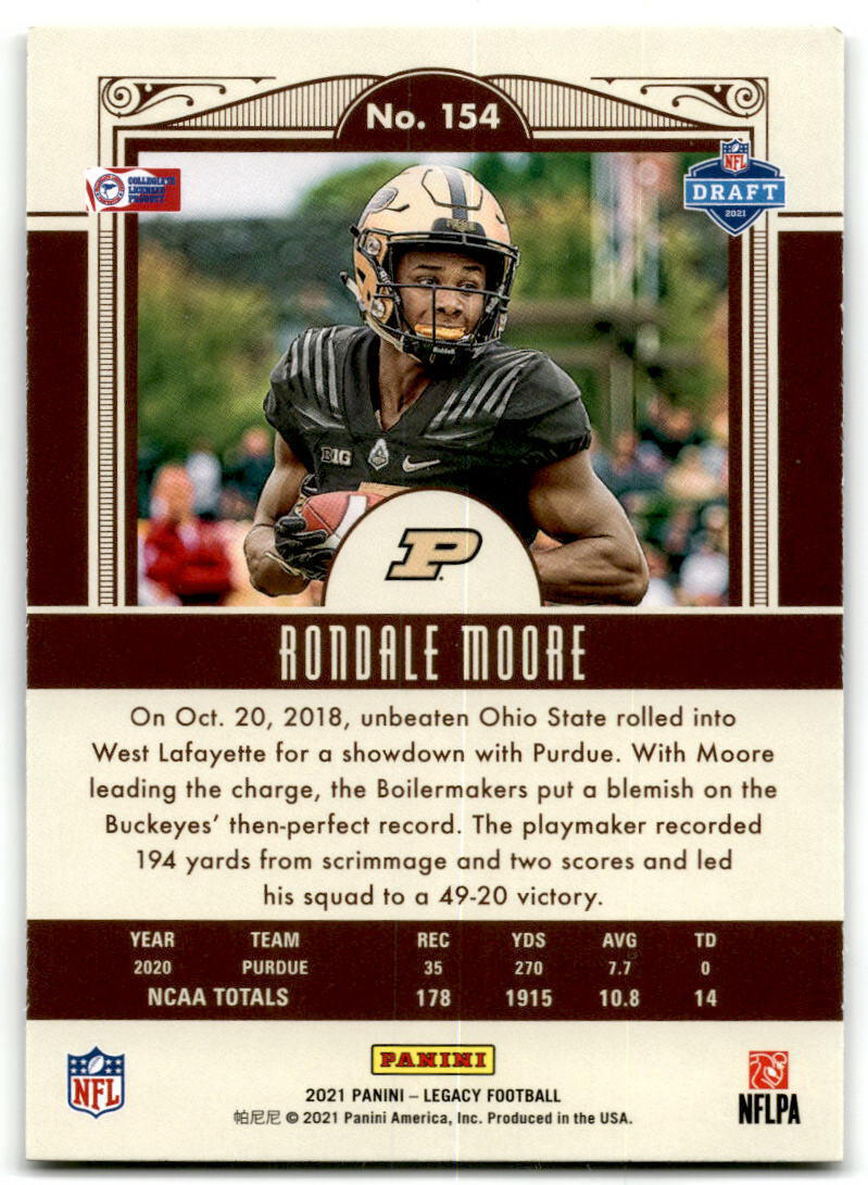 2021 Panini Legacy #154 Rondale Moore NM