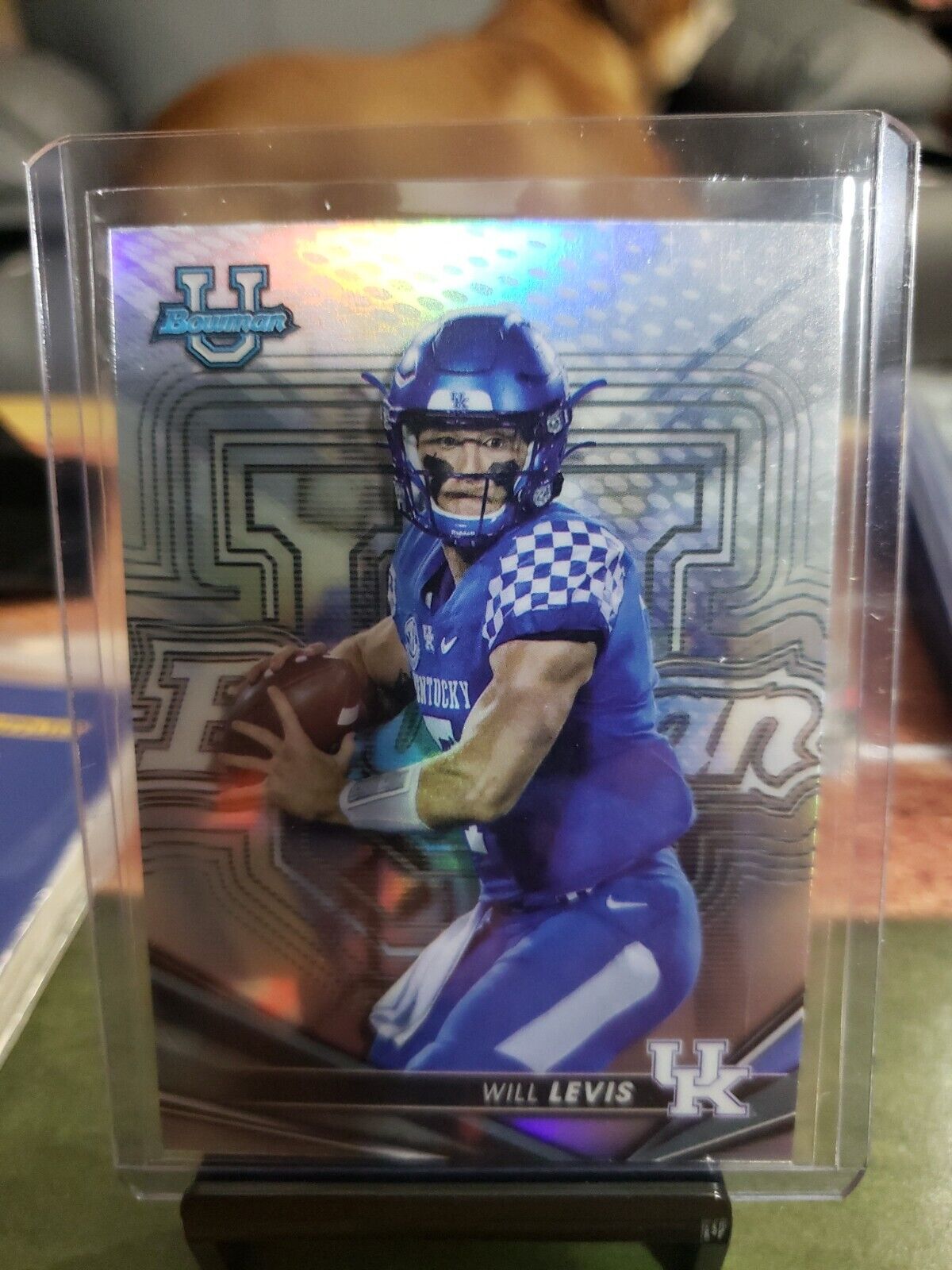 2022/2023 Bowman's Best University U - REFRACTOR - WILL LEVIS - KENTUCKY RC #60