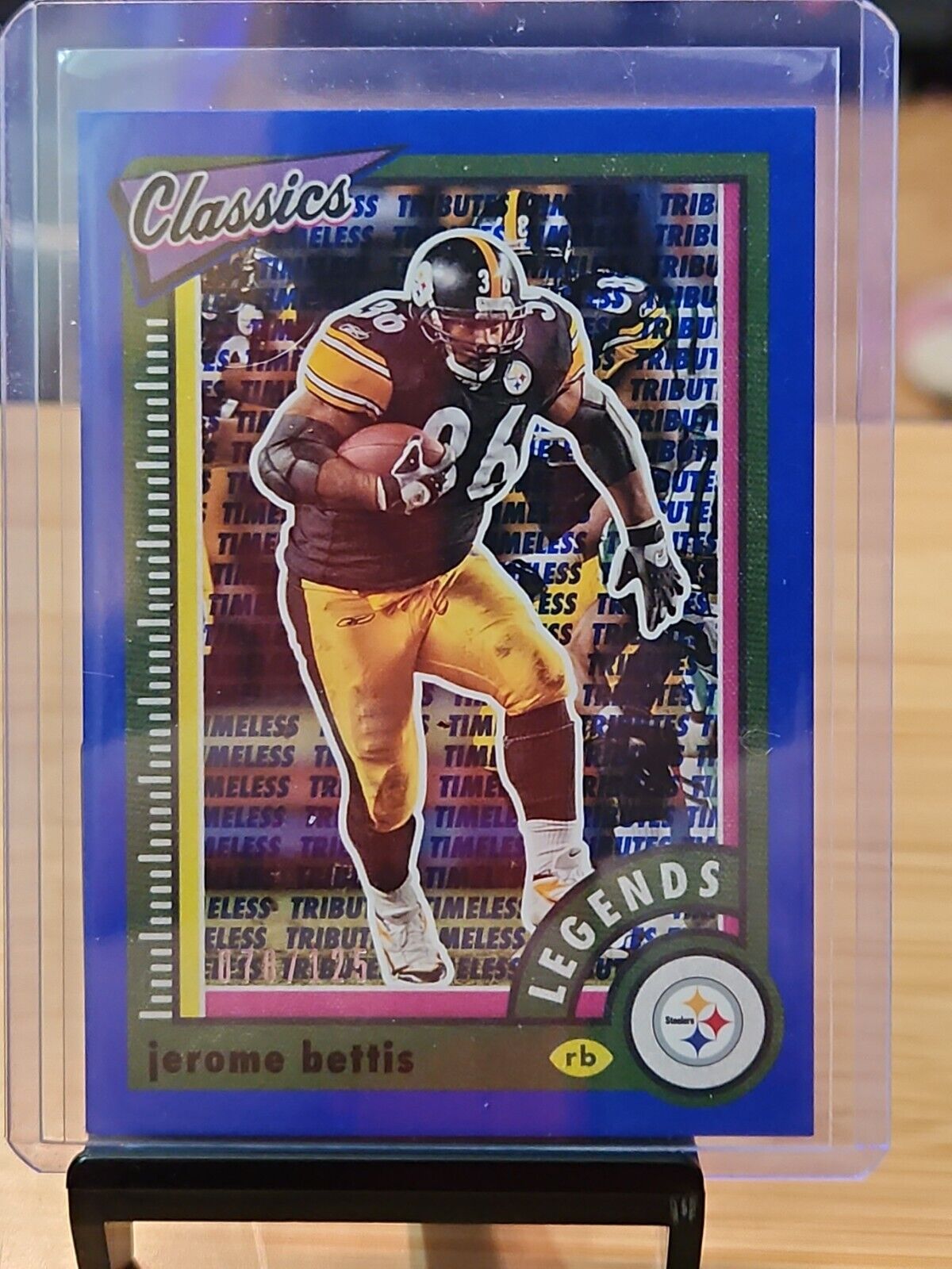 2022 Panini Classics Jerome Bettis Timeless Tributes Blue SP /125