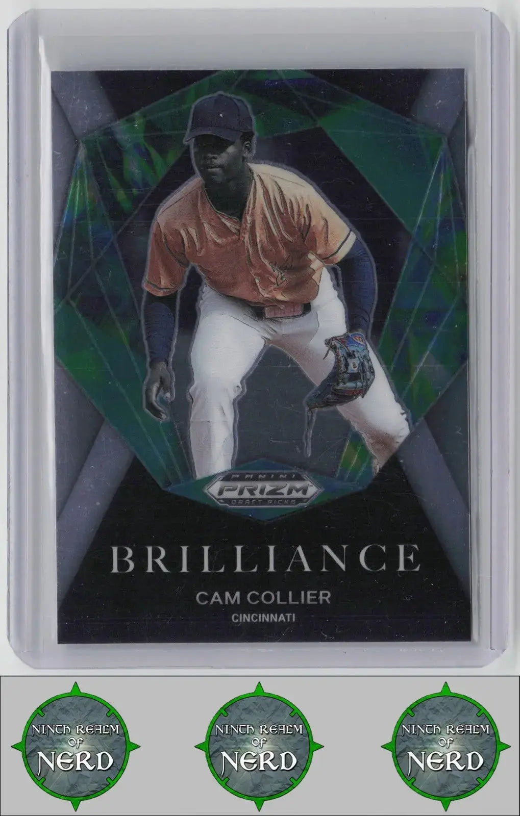 Cam Collier 2022 Panini Prizm Draft Picks Brilliance #BR-CC Cincinnati Reds