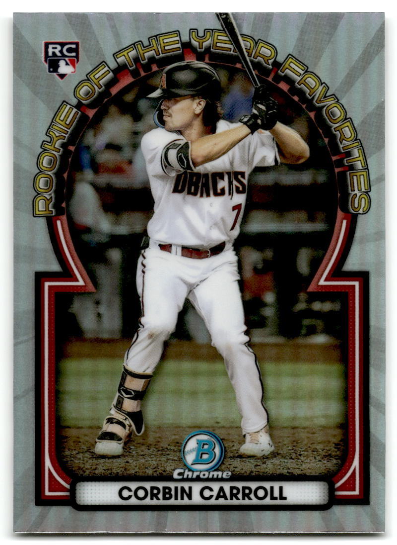 2023 Bowman #ROYF-1 Corbin Carroll Rookie of the Year Favorites NM