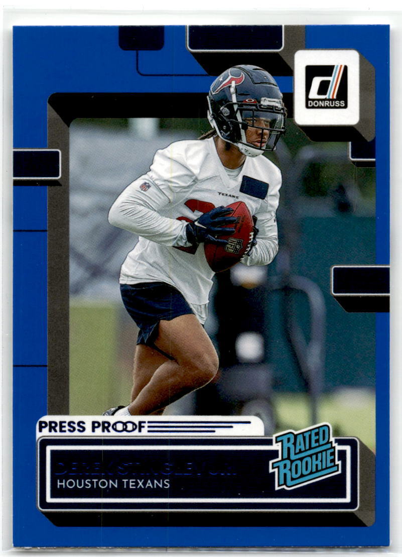 2022 Donruss #351 Derek Stingley Jr. Blue Press Proof NM