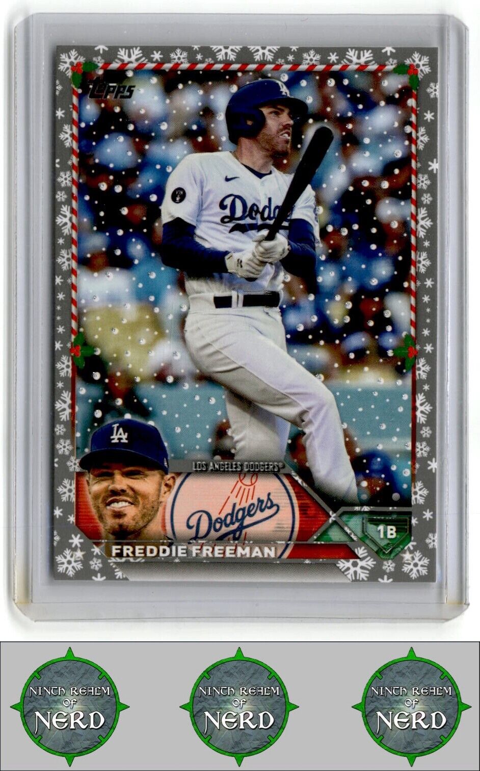 2023 Topps Holiday #H134 Freddie Freeman Metallic