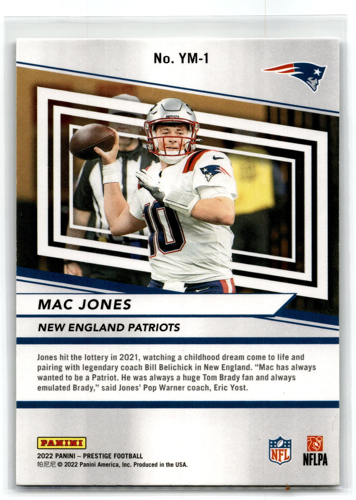 2022 Panini Prestige #YM-1 Mac Jones Youth Movement NM