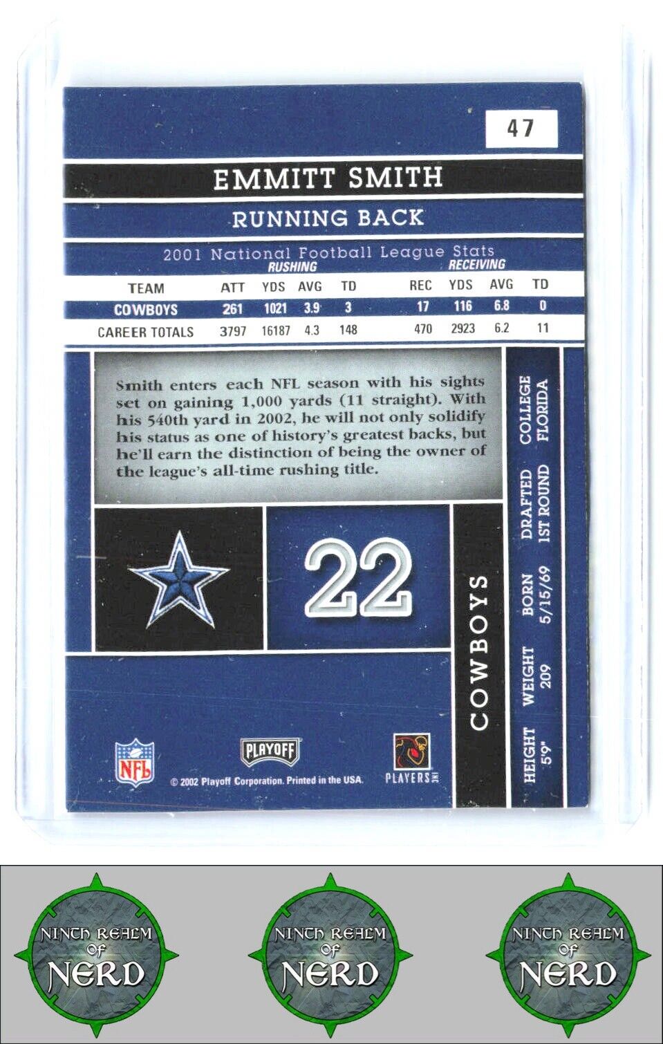 2002 Playoff Absolute Memorabilia #47 Emmitt Smith