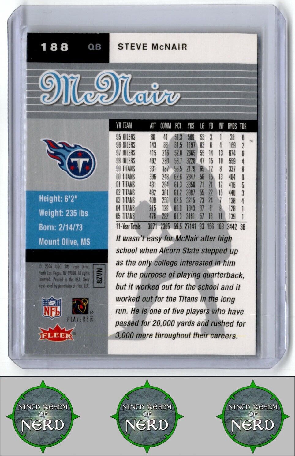 2006 Ultra #188 Steve McNair