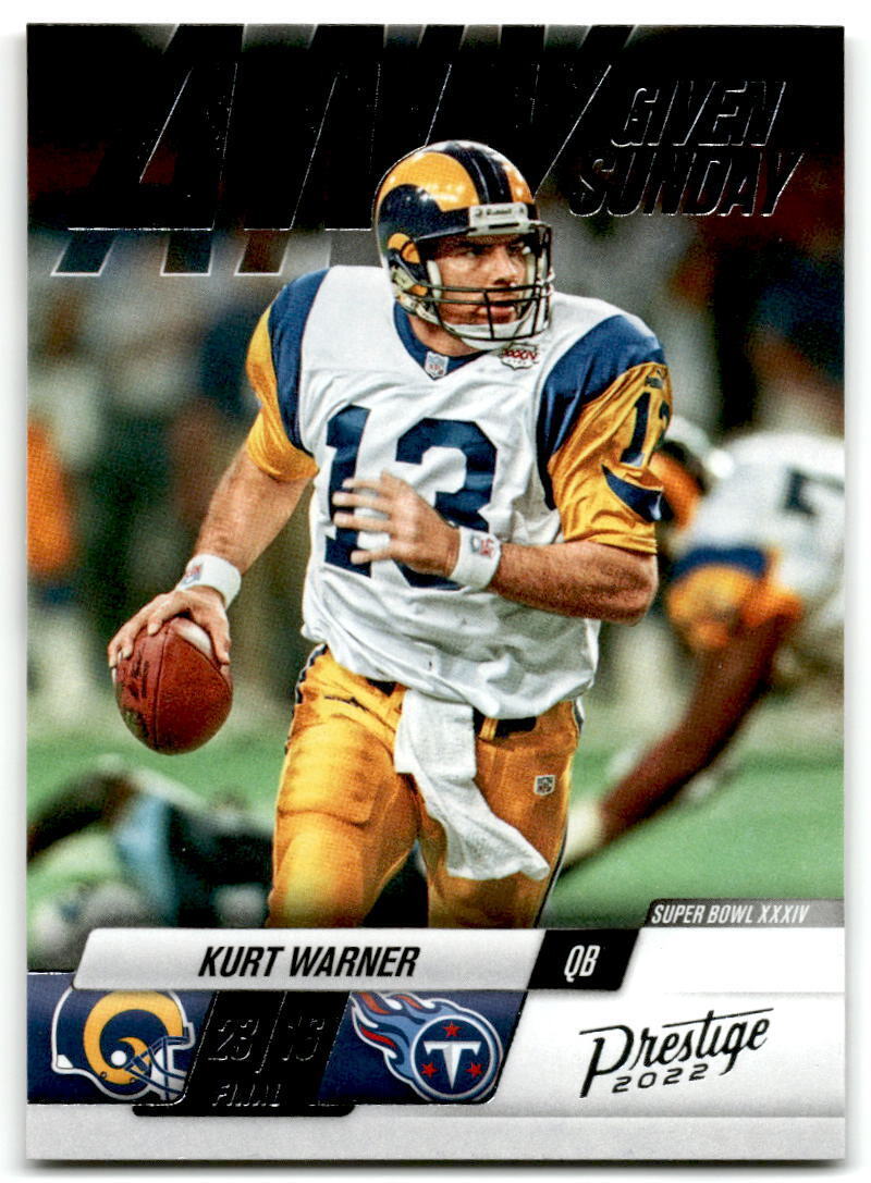 2022 Panini Prestige #7 Kurt Warner Any Given Sunday NM