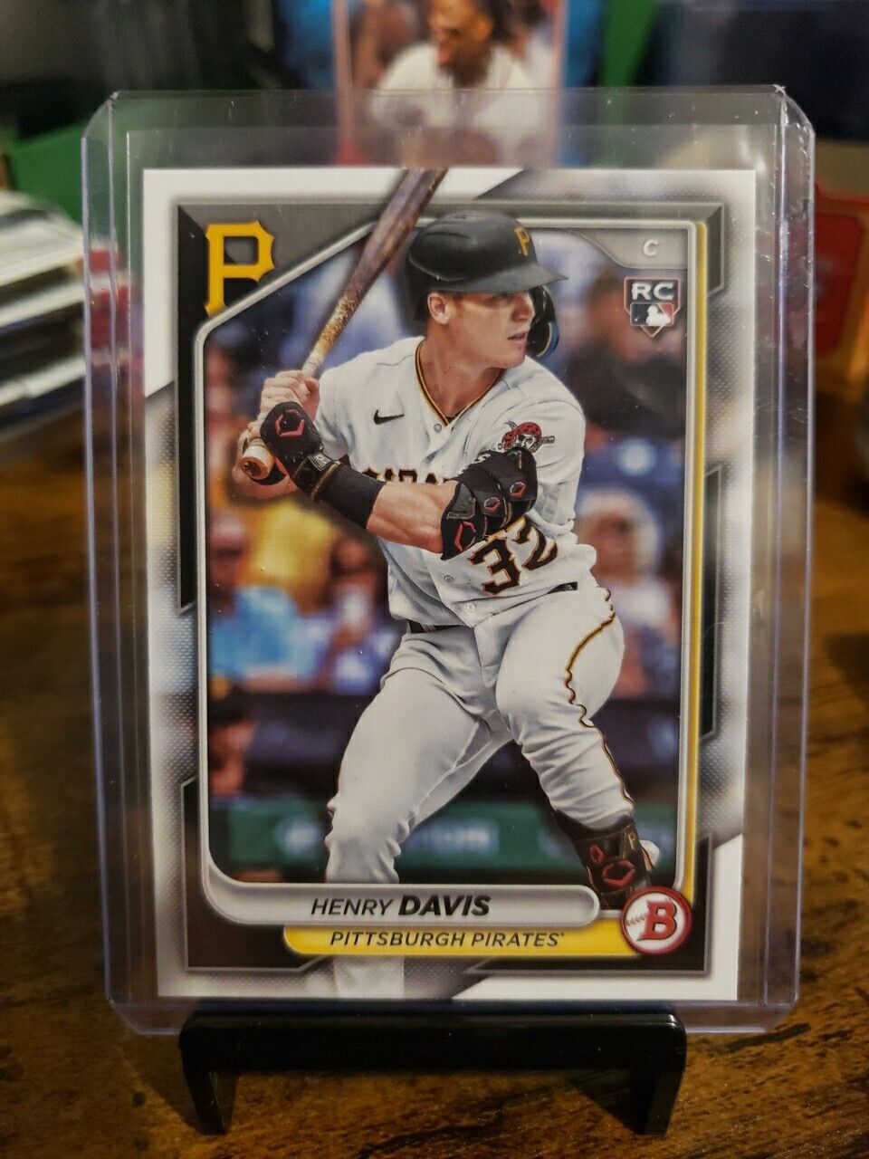 #61 Henry Davis RC 2024 Bowman Paper Base Pittsburgh Pirates