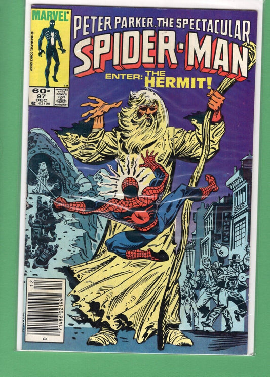 Spectacular Spider-Man #97 Comic Book 1984 FN 1st App Jonathan Ohnn Marvel