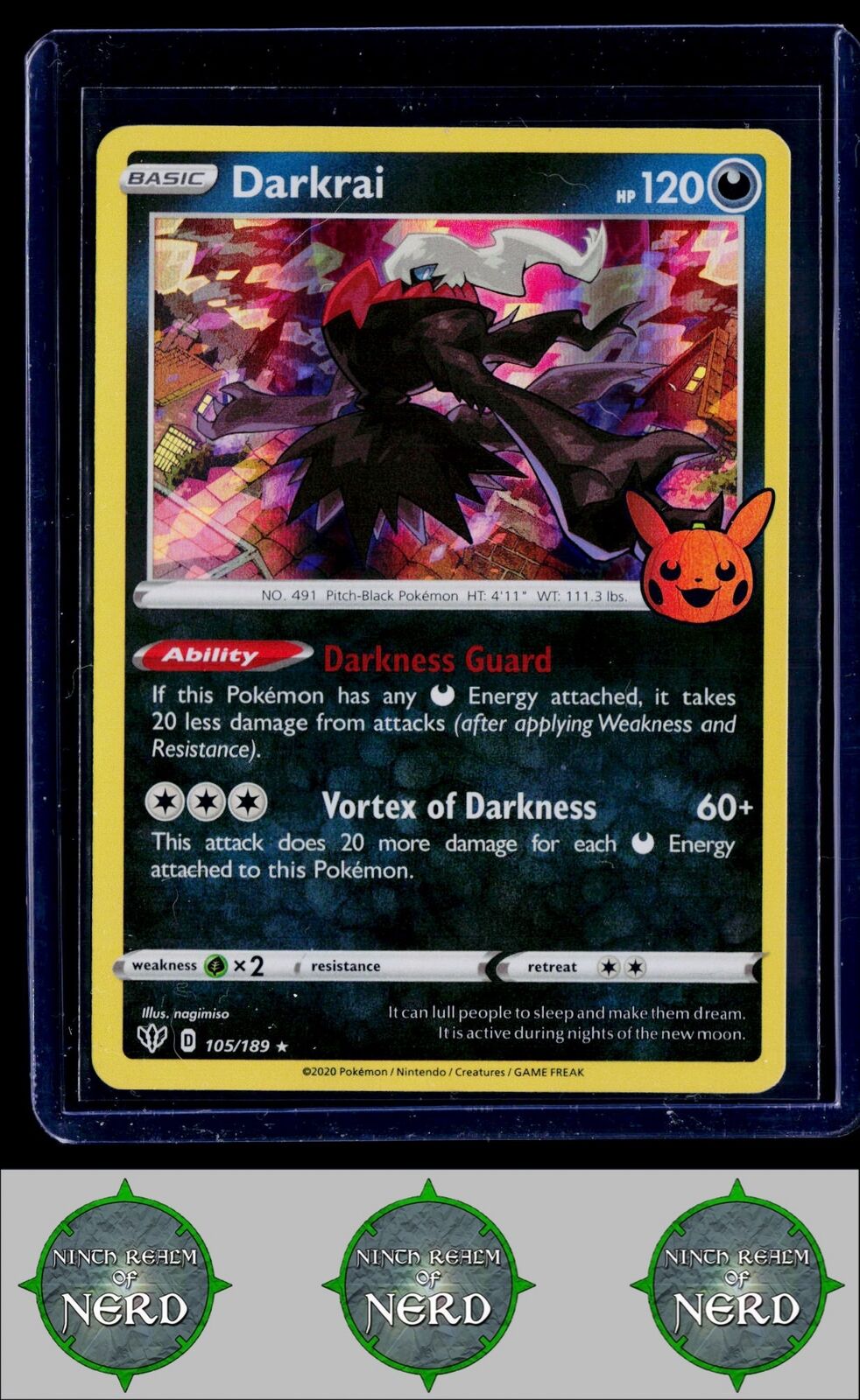 Darkrai Trick or Trade BOOster #105/189 Promo