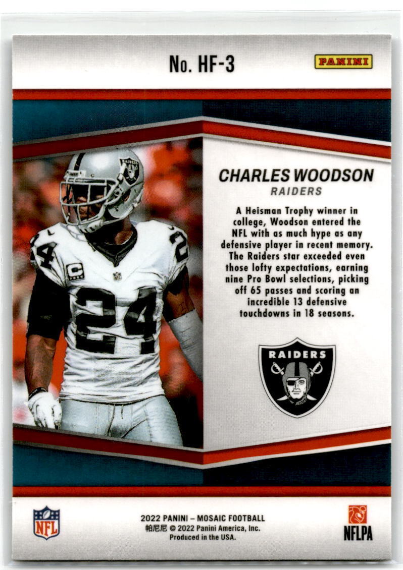 2022 Panini Mosaic #HF-3 Charles Woodson HoloFame NM