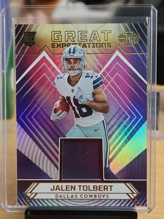 JALEN TOLBERT RC PATCH GREAT EXPECTATIONS NO.GE-JT 2022 PANINI ILLUSIONS COWBOYS