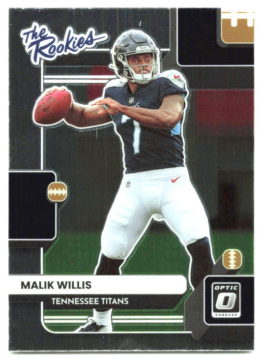 2022 Donruss Optic #TR-2 Malik Willis The Rookies NM