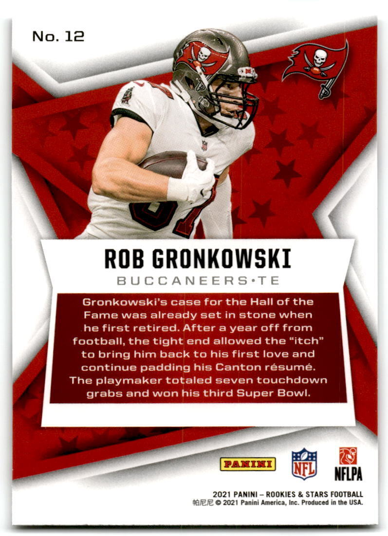 2021 Panini Rookies & Stars #12 Rob Gronkowski nm