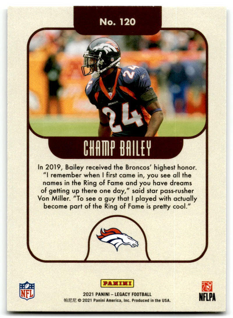 2021 Panini Legacy #120 Champ Bailey NM