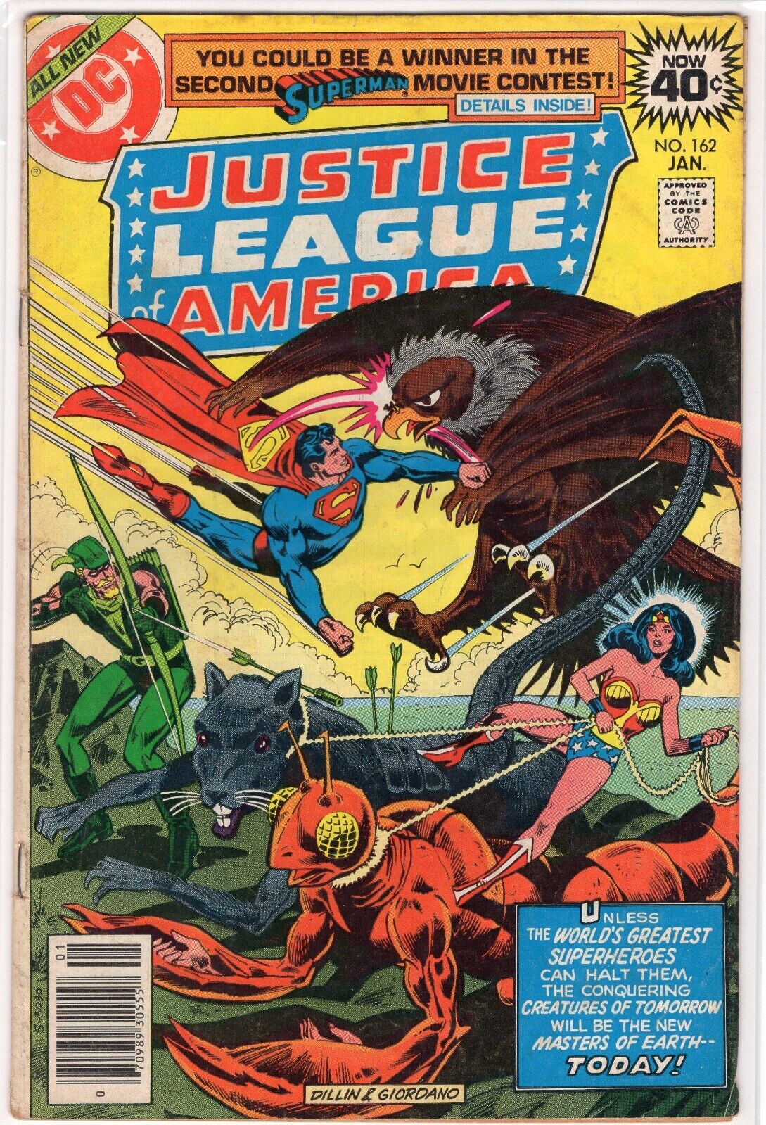 JUSTICE LEAGUE OF AMERICA #162 DC COMICS JANUARY 1979