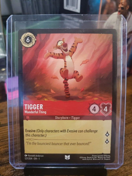 Disney Lorcana TCG - Tigger “Wonderful Thing”  127/204 Uncommon Non-Foil NM/MINT